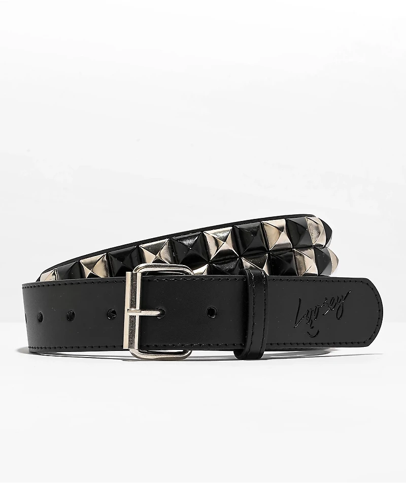 Loosey Stud Finder Black & Silver Checkered Studded Belt