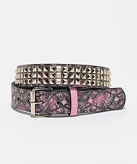Loosey Stud Pink Camo Belt