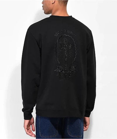 Loser Machine Losers Custom Black Crewneck Sweatshirt