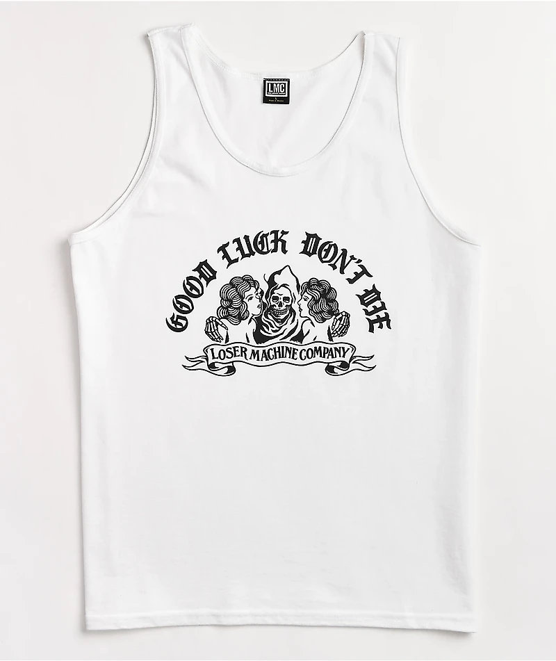 Loser Machine No Trouble White Tank Top