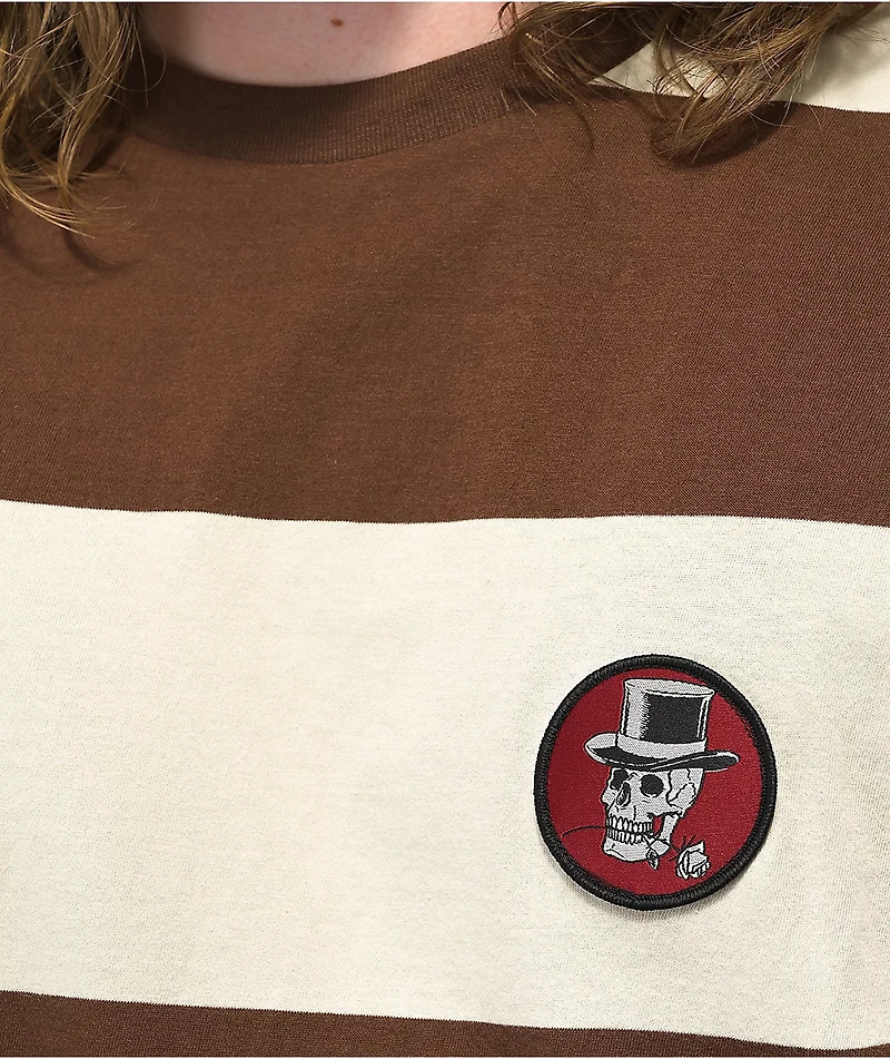 Loser Machine Ortega Brown & Tan Stripe T-Shirt