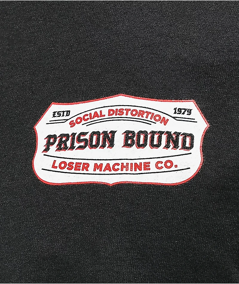 Loser Machine x Social Distortion Prison Black T-Shirt