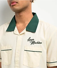 Loser Machine x The Big Lebowski Over Line Bone & Green Bowling Shirt