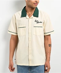 Loser Machine x The Big Lebowski Over Line Bone & Green Bowling Shirt