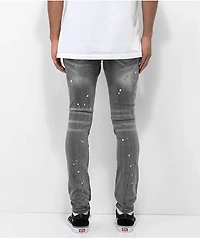 Lost Hills Ripped Paint Grey Skinny Jeans