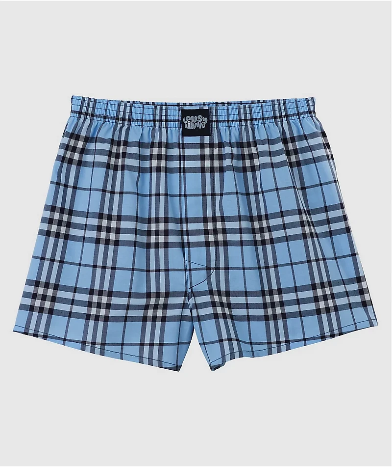 Lousy Livin Blue Checker Boxers