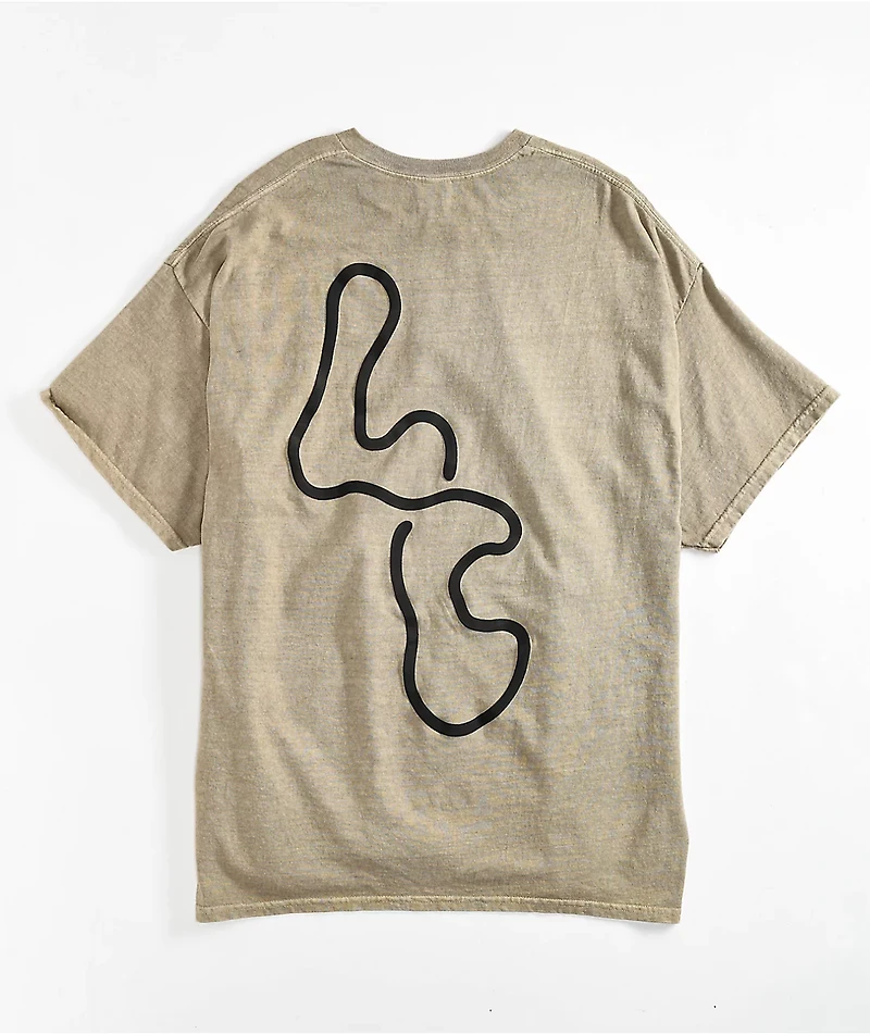 Low Church by Jxdn Drip Logo Natural T-Shirt