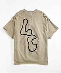 Low Church by Jxdn Drip Logo Natural T-Shirt