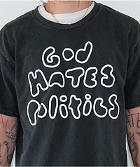 Low Church by Jxdn God Hates Politics Black T-Shirt