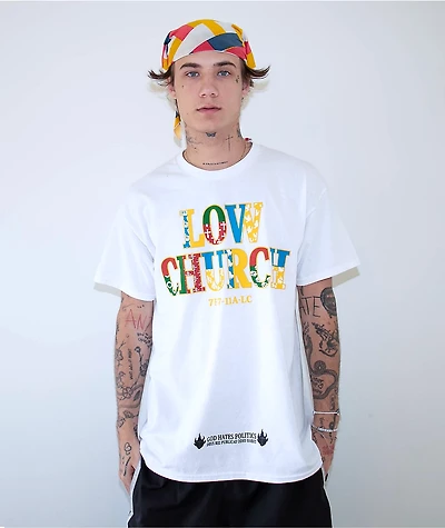 Low Church by Jxdn Vegas White T-Shirt