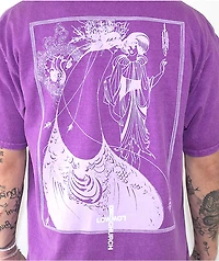 Low Church by Jxdn Peacock Plum Wash T-Shirt