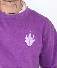 Low Church by Jxdn Peacock Plum Wash T-Shirt