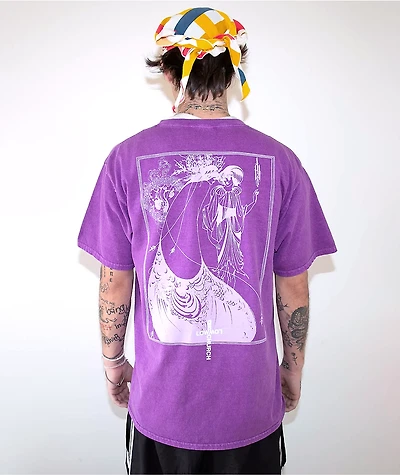 Low Church by Jxdn Peacock Plum Wash T-Shirt