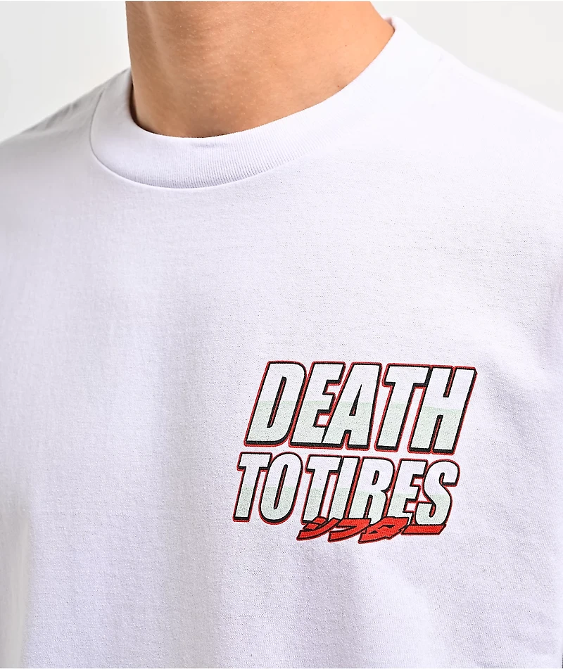 Lowered Lifestyle Death To Tires White T-Shirt