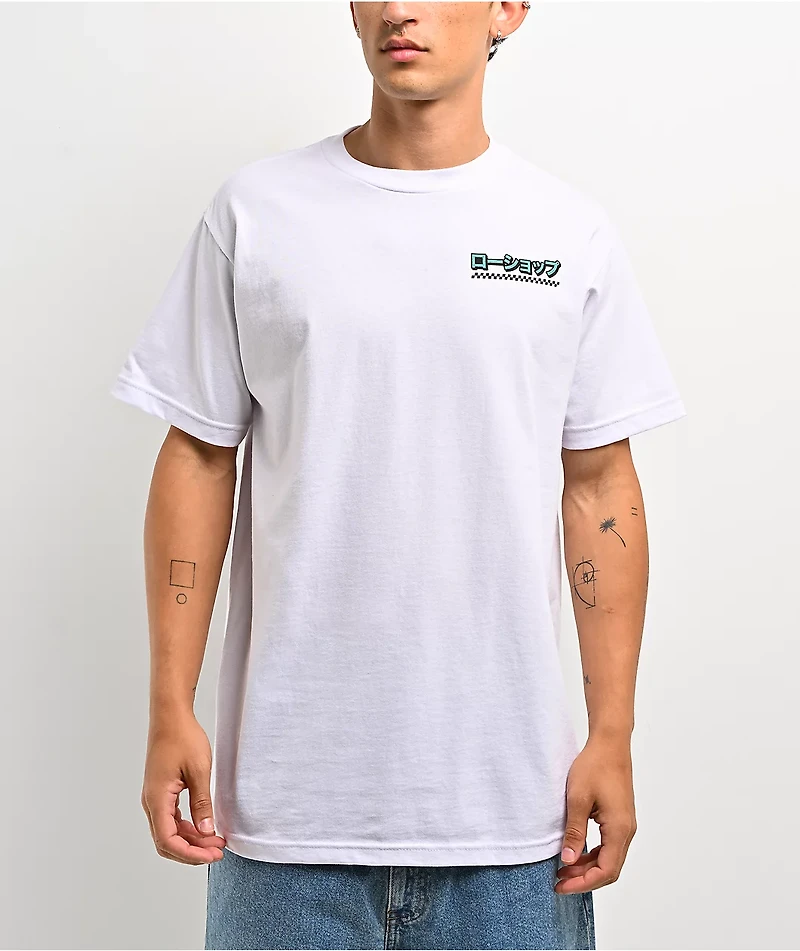 Lowered Lifestyle Hako Garage White T-Shirt