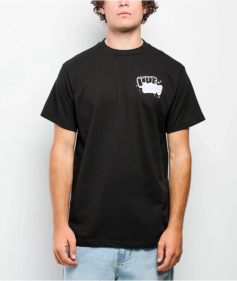 Lowered Lifestyle Live Low Black T-Shirt
