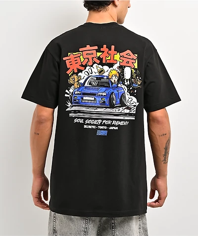 Lowered Lifestyle Ramen Sky Black T-Shirt