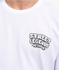 Lowered Lifestyle Street Legends Never Die White T-Shirt