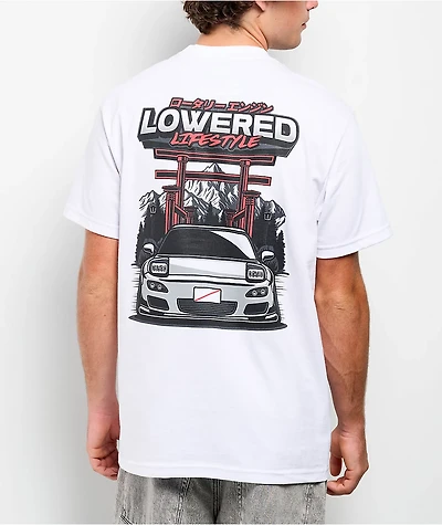 Lowered Lifestyle Toriii White T-Shirt