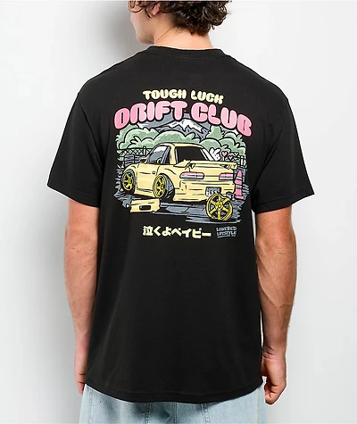 Lowered Lifestyle Tough Luck Drift Club Black T-Shirt