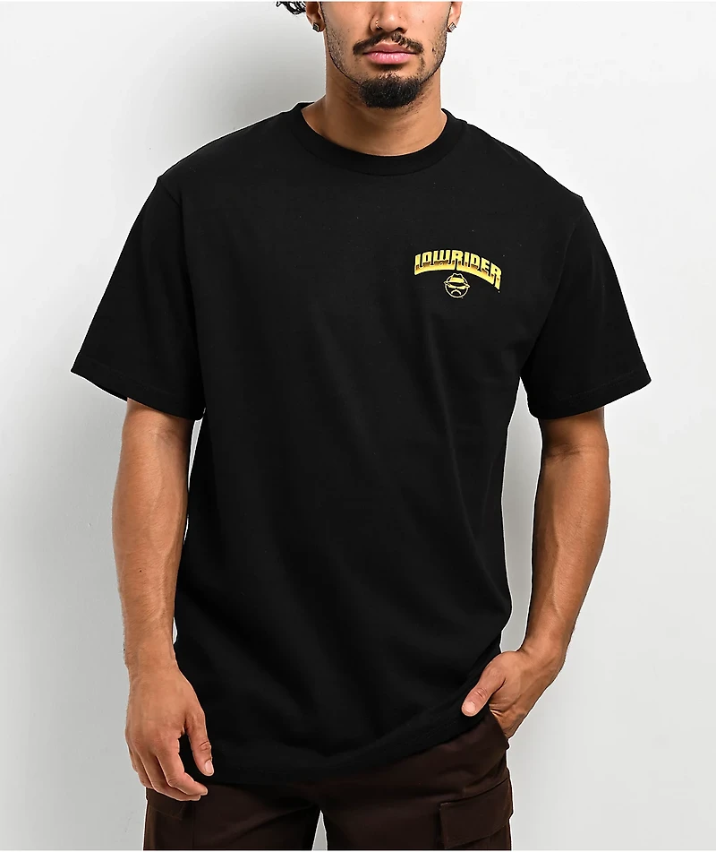 Lowrider 4 On 3 Black T-Shirt
