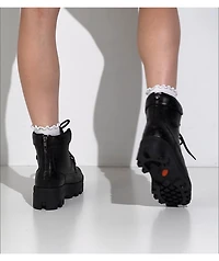 Lugz x Ghost Mila Black Platform Boots