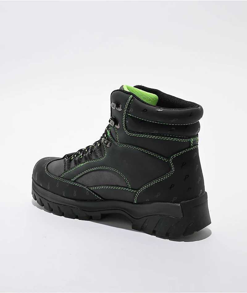 Lugz x Psychworld Ridgeline Black & Green Chukka Boots