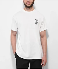 Lurking Class By Sketchy Tank Be Here Now White T-Shirt