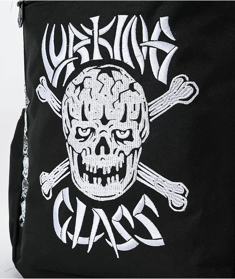 Lurking Class By Sketchy Tank Bones Black & White Backpack