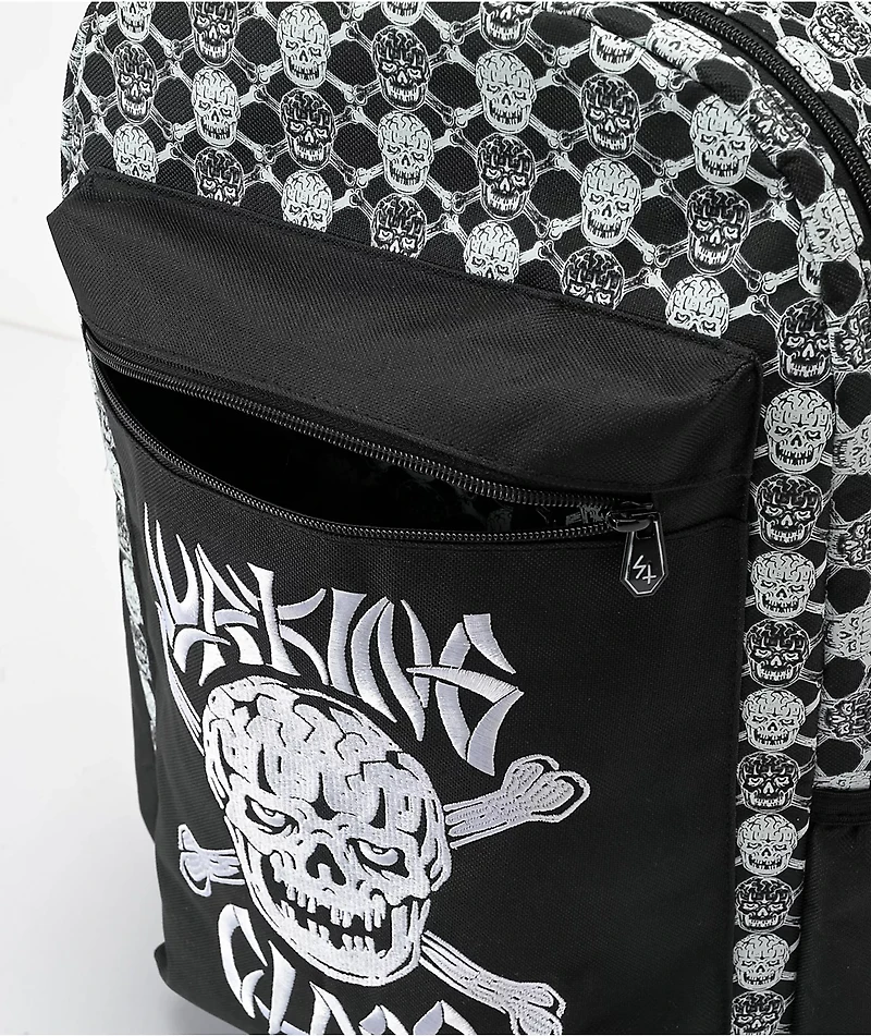 Lurking Class By Sketchy Tank Bones Black & White Backpack