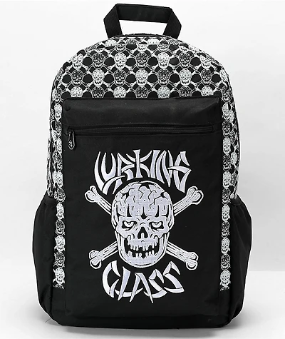 Lurking Class By Sketchy Tank Bones Black & White Backpack