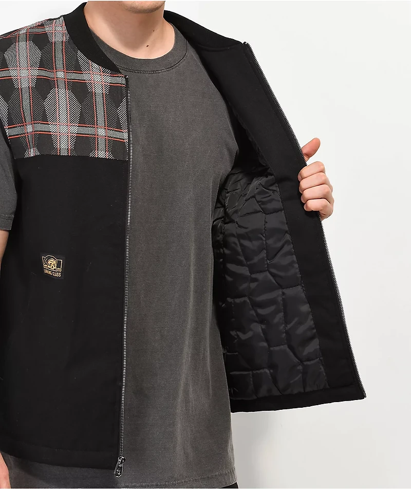 Lurking Class By Sketchy Tank Coffin Plaid Black Vest