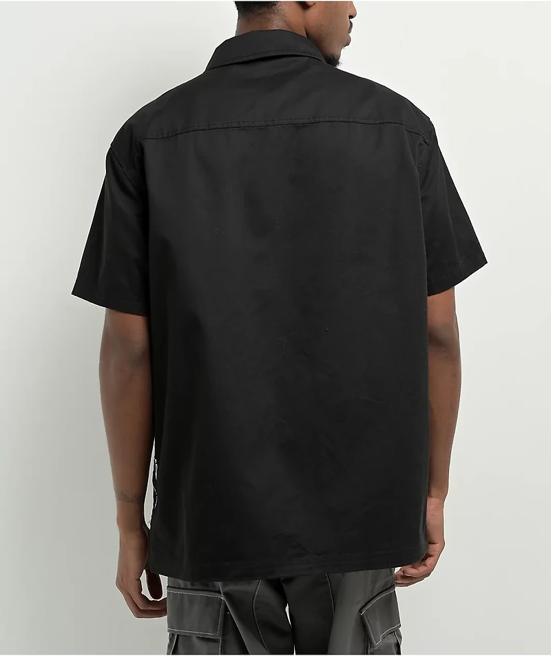 Lurking Class By Sketchy Tank Crawl Black Zip Work Shirt