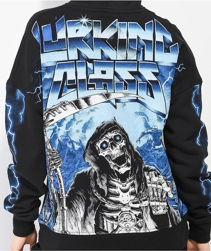 Lurking Class By Sketchy Tank Cyborg Black Hoodie