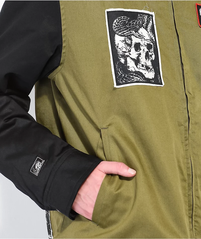 Lurking Class By Sketchy Tank DIY Gas Station Black & Green Jacket