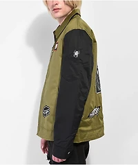 Lurking Class By Sketchy Tank DIY Gas Station Black & Green Jacket