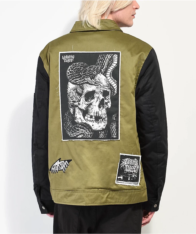 Lurking Class By Sketchy Tank DIY Gas Station Black & Green Jacket