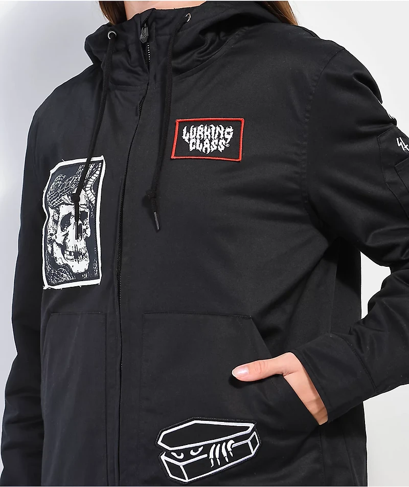 Lurking Class By Sketchy Tank DIY Patch Black Jacket
