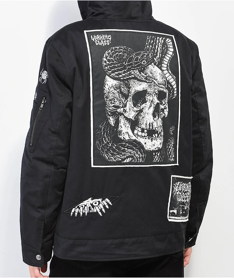 Lurking Class By Sketchy Tank DIY Patch Black Jacket
