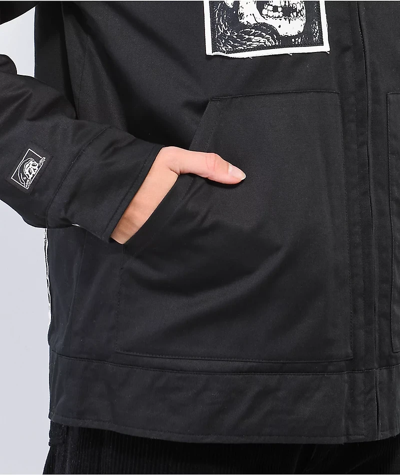 Lurking Class By Sketchy Tank DIY Patch Black Jacket