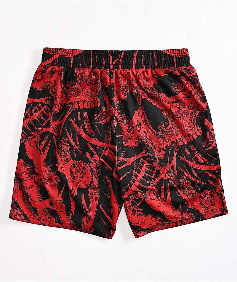 Lurking Class By Sketchy Tank Disconnect Red Mesh Shorts