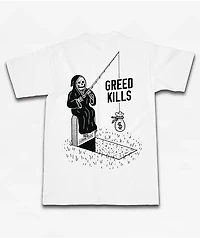 Lurking Class By Sketchy Tank Dollars White T-Shirt