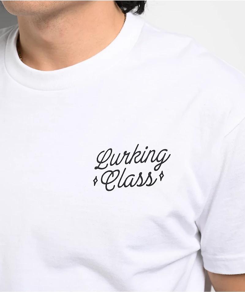 Lurking Class By Sketchy Tank Eat Shit White T-Shirt