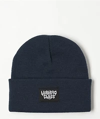 Lurking Class By Sketchy Tank Gas Station Box Logo Navy Beanie