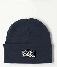 Lurking Class By Sketchy Tank Gas Station Box Logo Navy Beanie