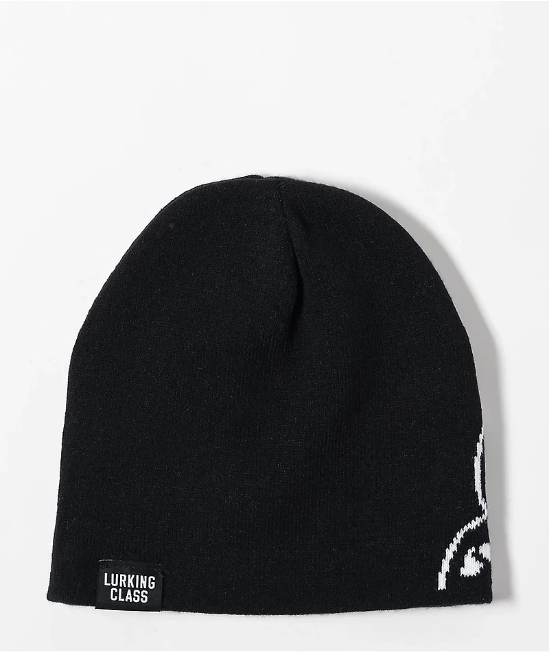 Lurking Class By Sketchy Tank Lurker Black Reversible Skully Beanie