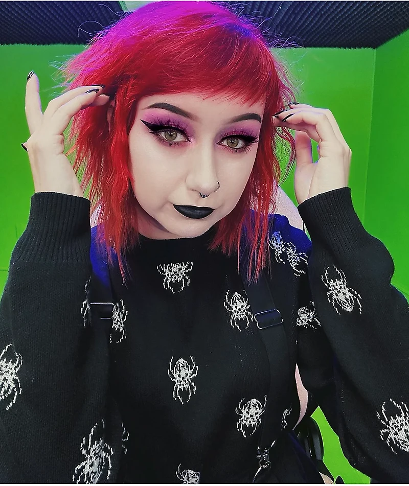 Lurking Class By Sketchy Tank Repeat Spider Black Sweater