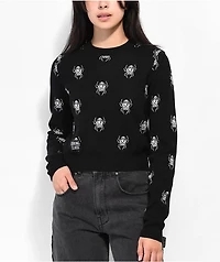 Lurking Class By Sketchy Tank Repeat Spider Black Sweater
