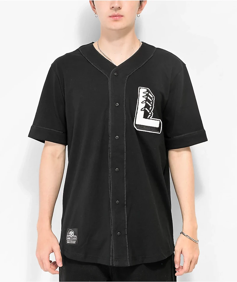 Lurking Class By Sketchy Tank Terror Black Baseball Jersey