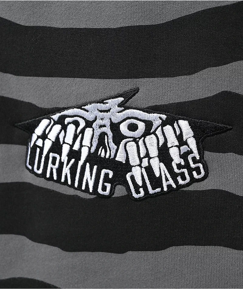 Lurking Class By Sketchy Tank Terror Eyes Black & Grey Hoodie